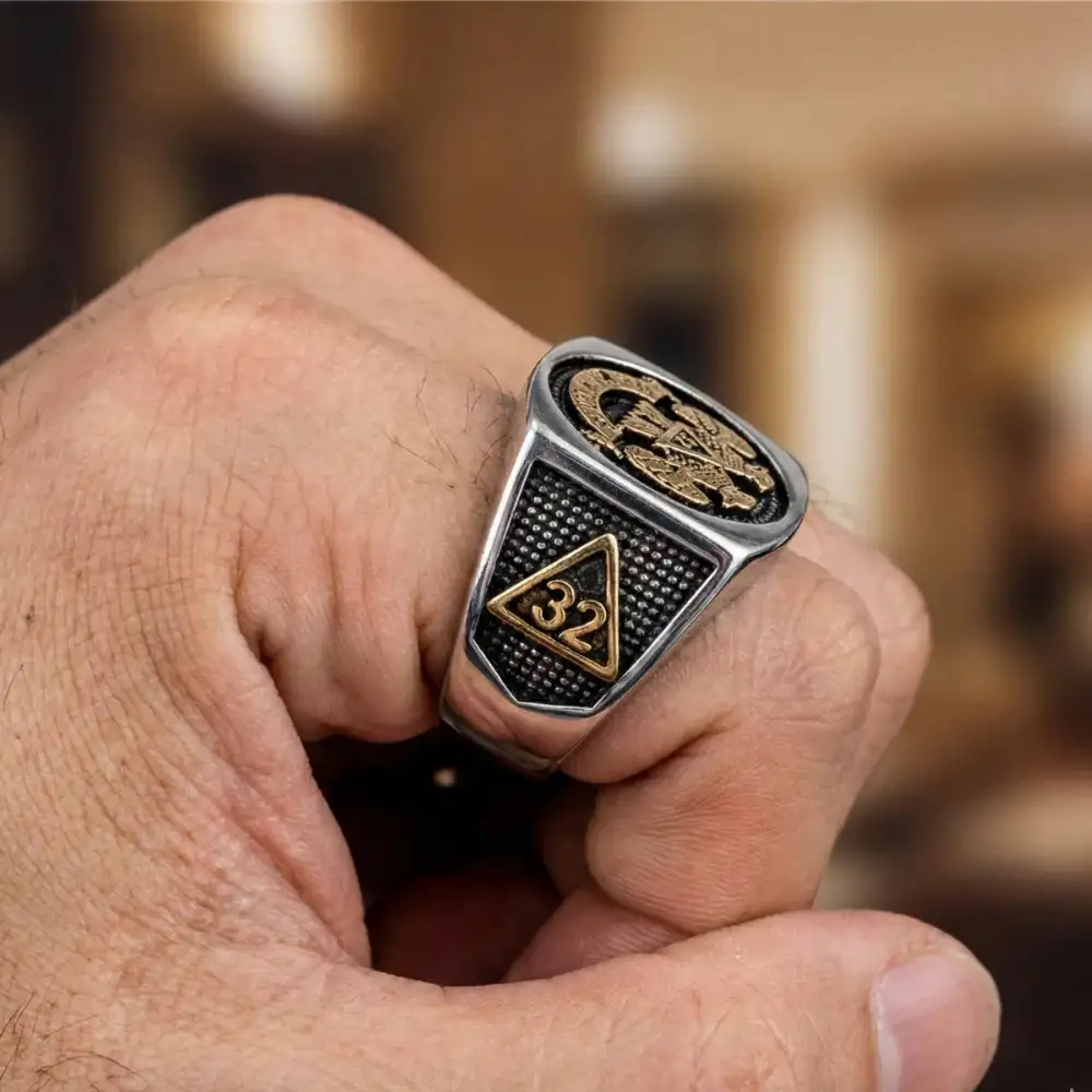 Men's Masonic Degree Ring