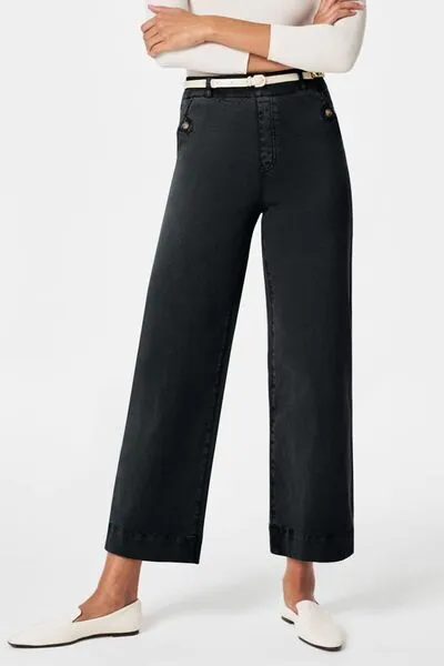High Waist Pocket Denim Jeans