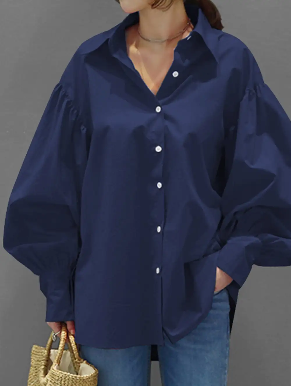 Relaxed Fit Retro Lapel Shirt