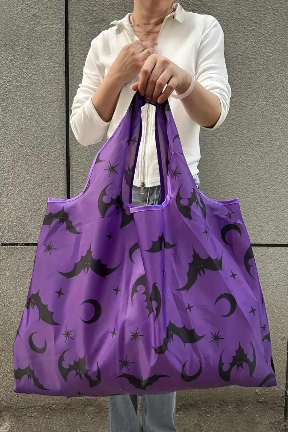 Gothic Pumpkin Foldable Tote Bag