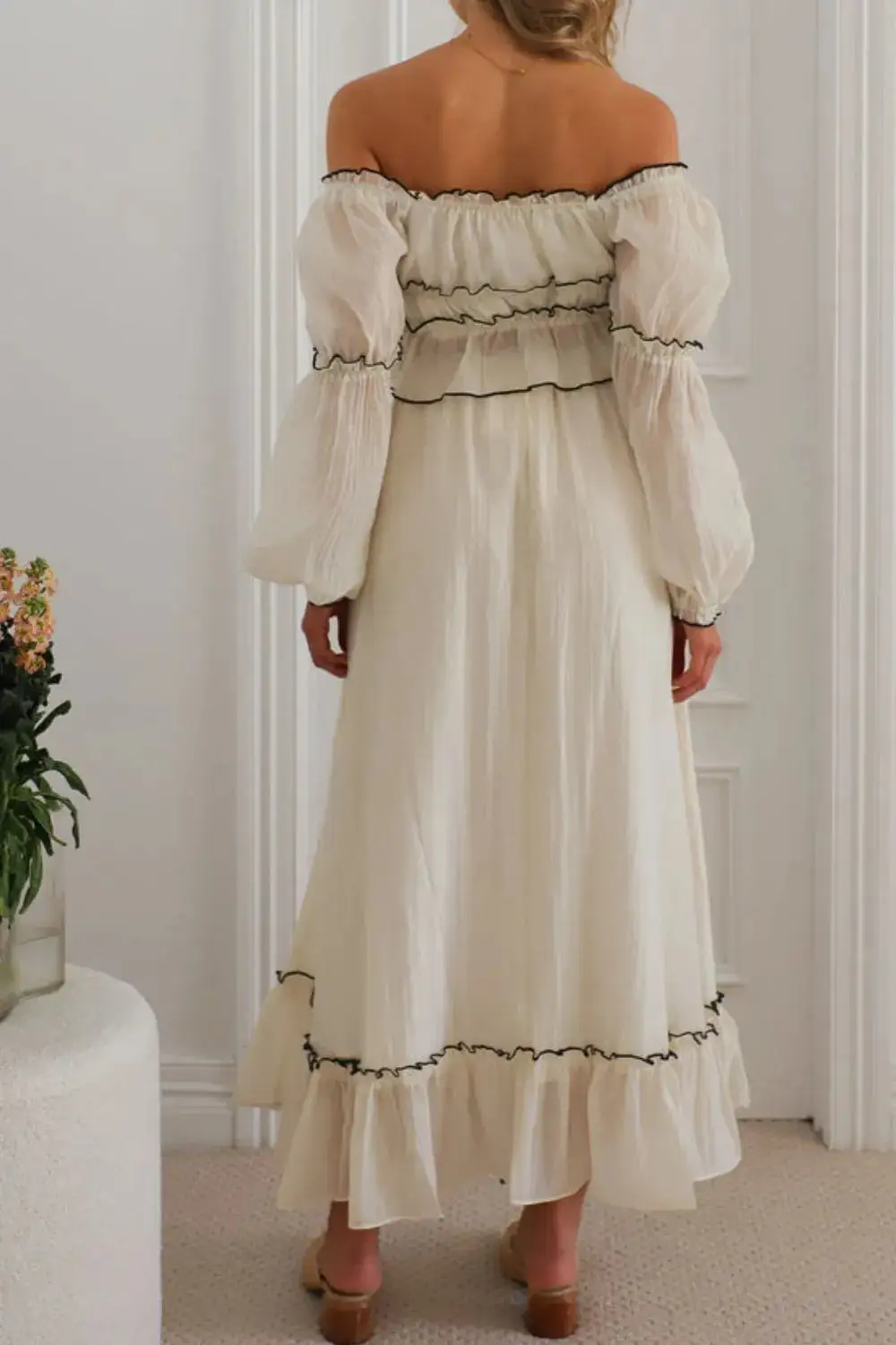 Comfy Shoulder Ruched Detail Coordinated Set
