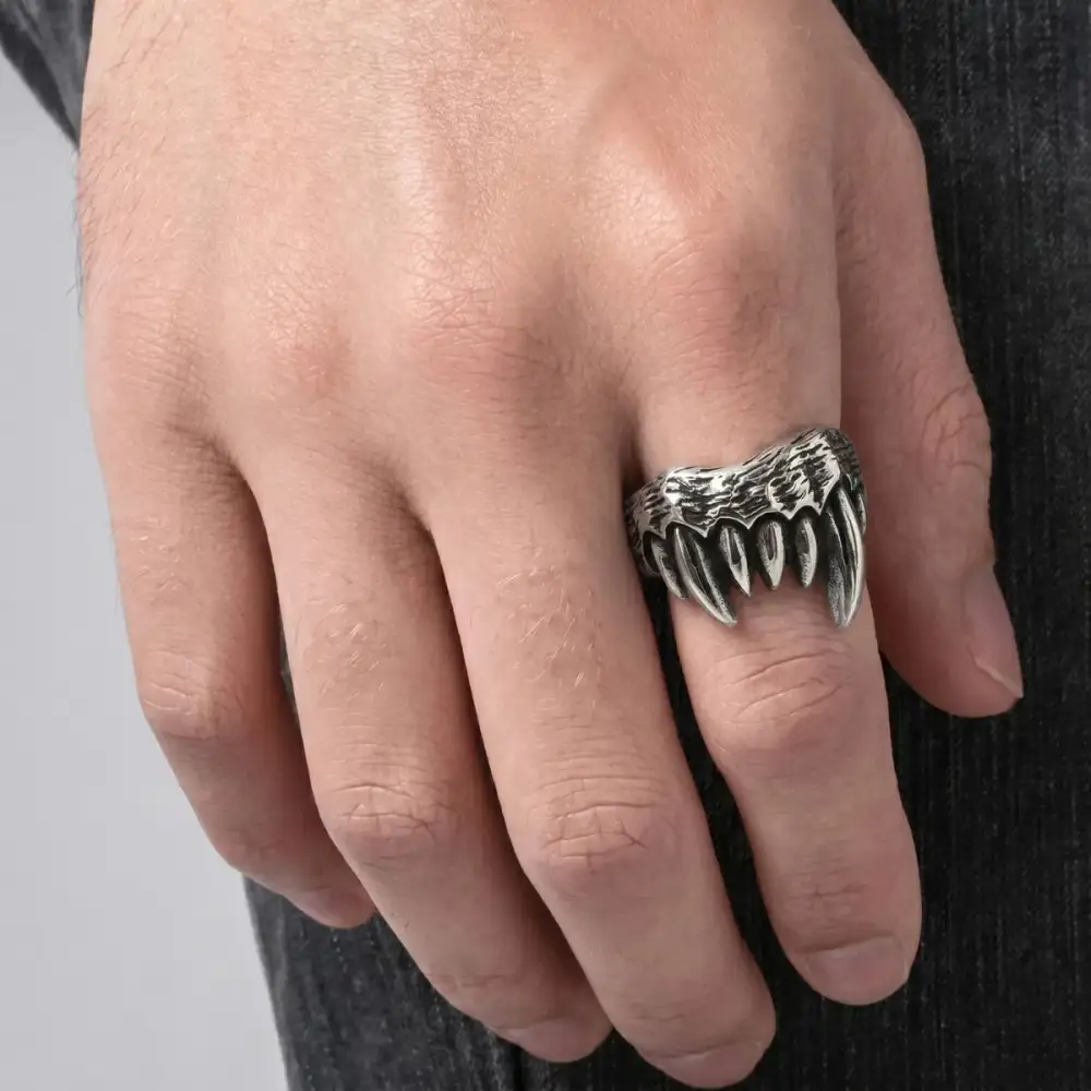 Men's Monster Fangs Ring