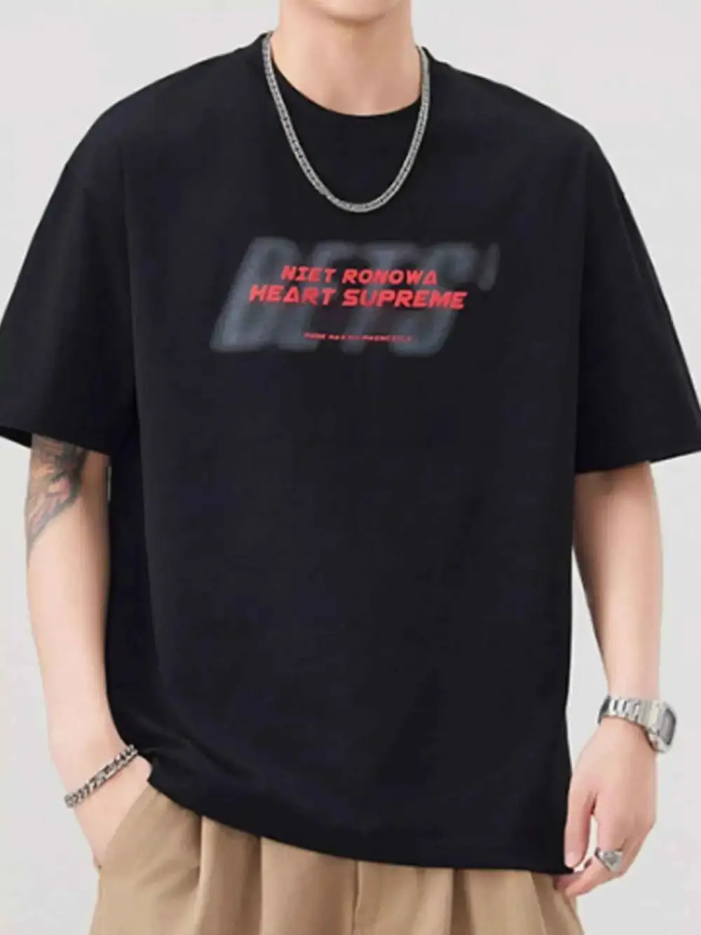 Everyday Round Neck Letter Graphic T-Shirt