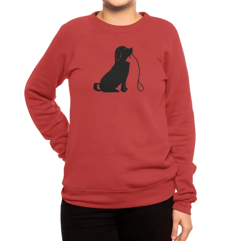 Minimalist Puppy Silhouette Sweatshirt