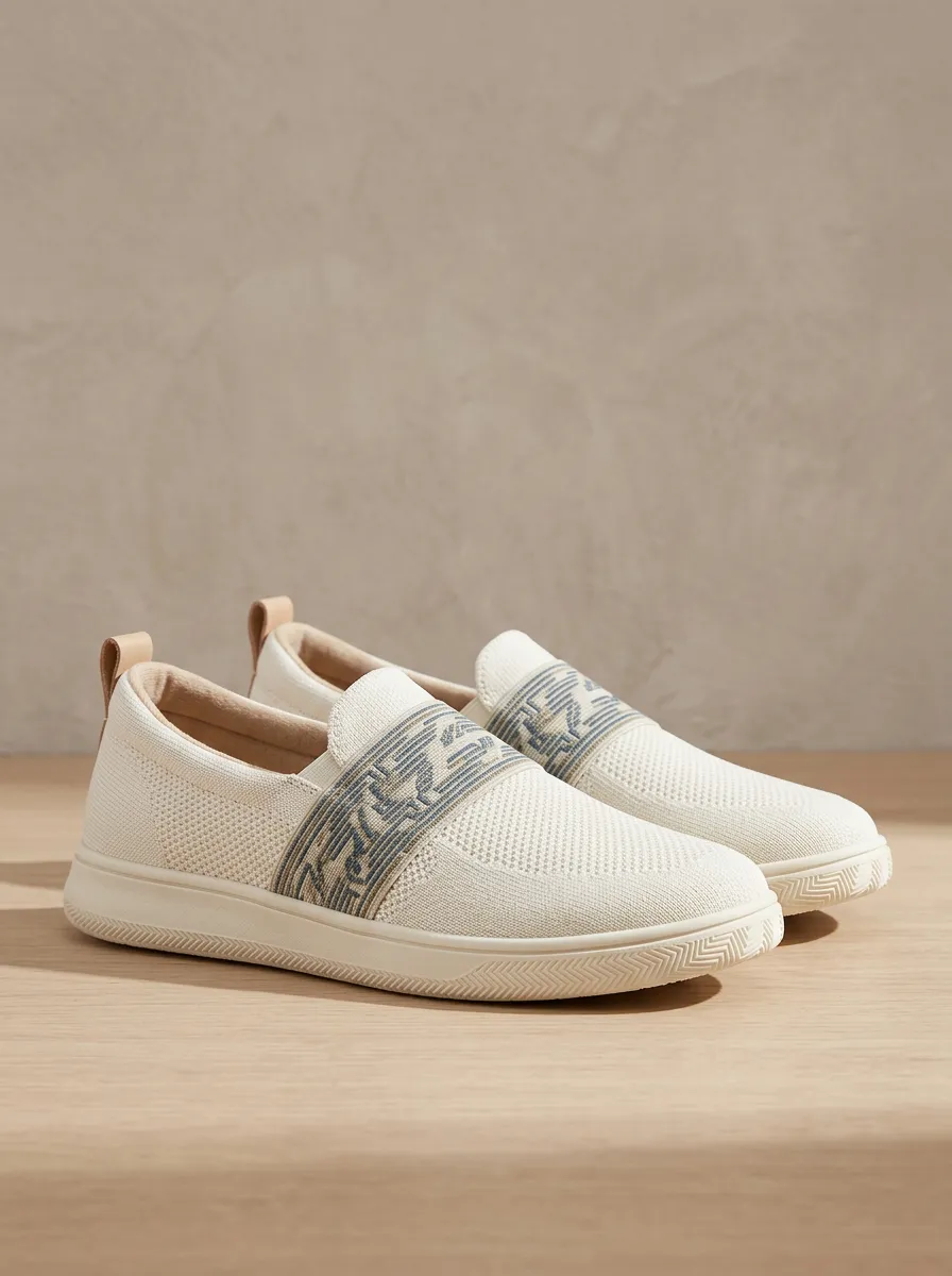 Elastic Casual Unisex Elastic Canvas Shoes