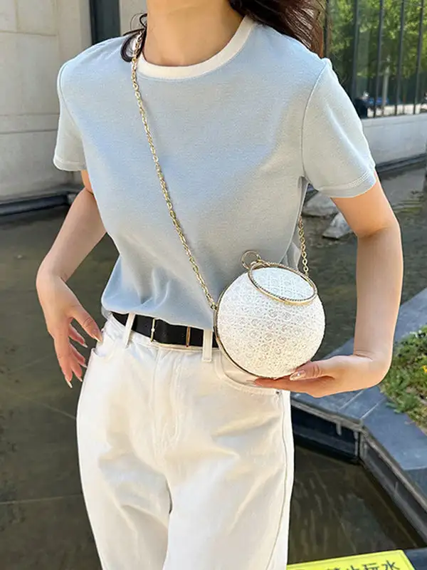 Modern Compact Geometric Crossbody Bag
