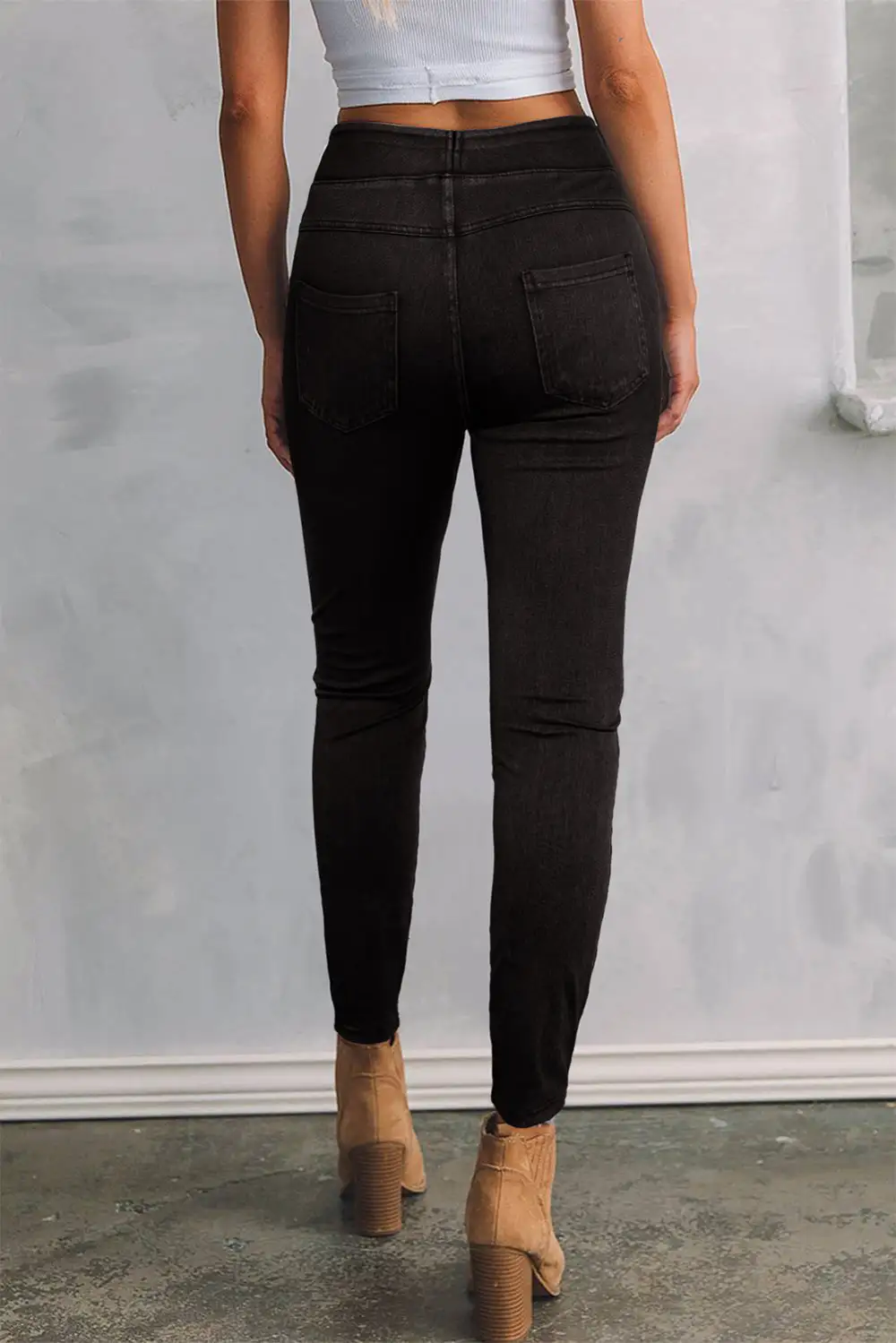 Stretch Denim Pocket Leggings