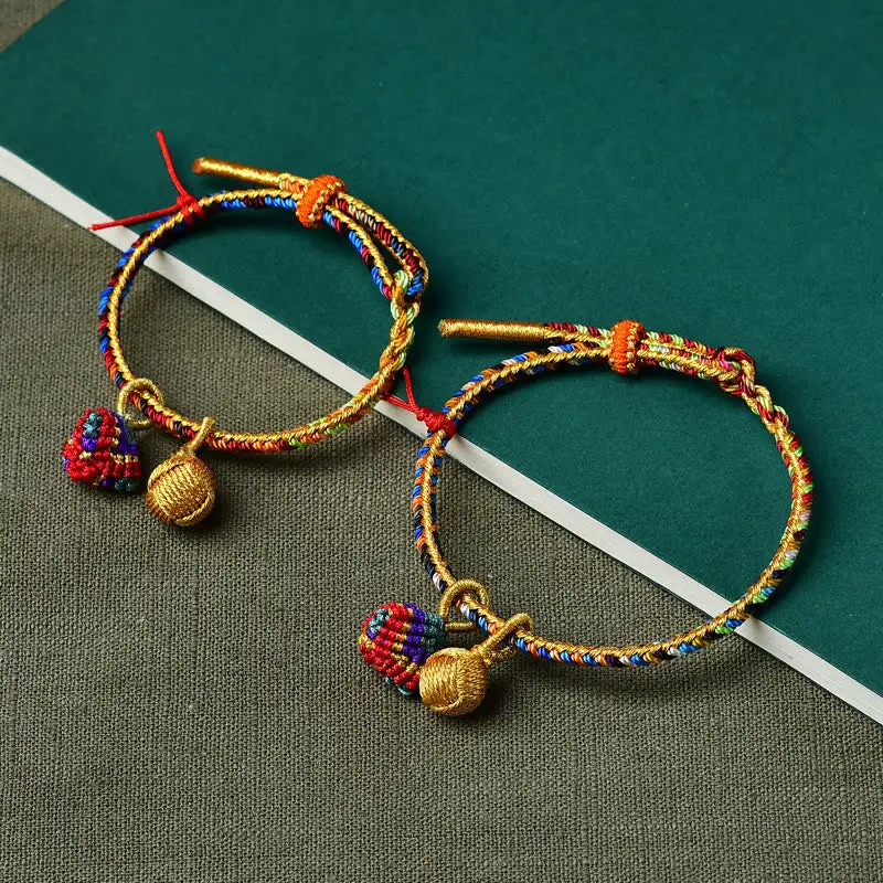Rope Handmade Ball Charm Bracelet