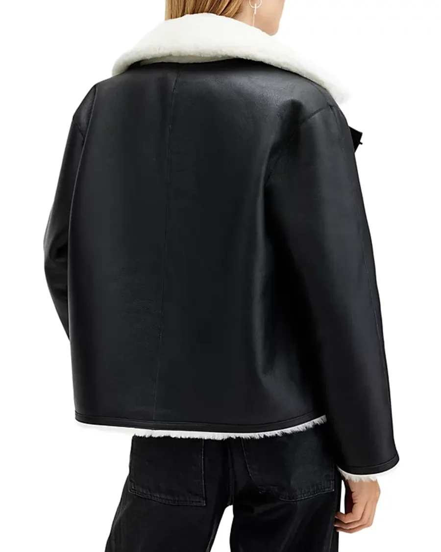 Multicolor Reversible Shearling Jacket