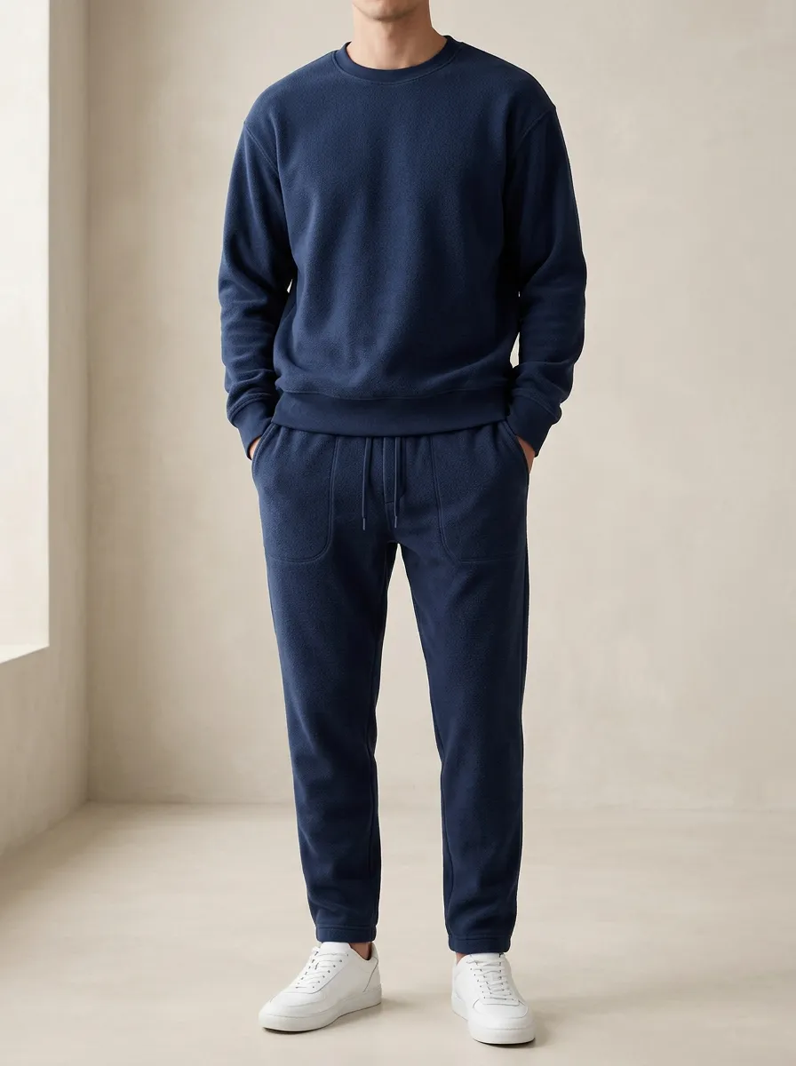 Men's Fleece Sweatshirt and Joggers Set