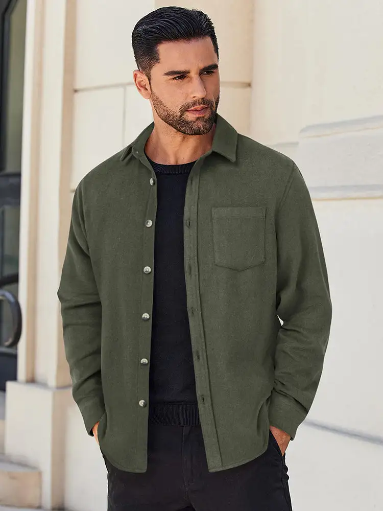 Casual Flannel Long Sleeve Shirt