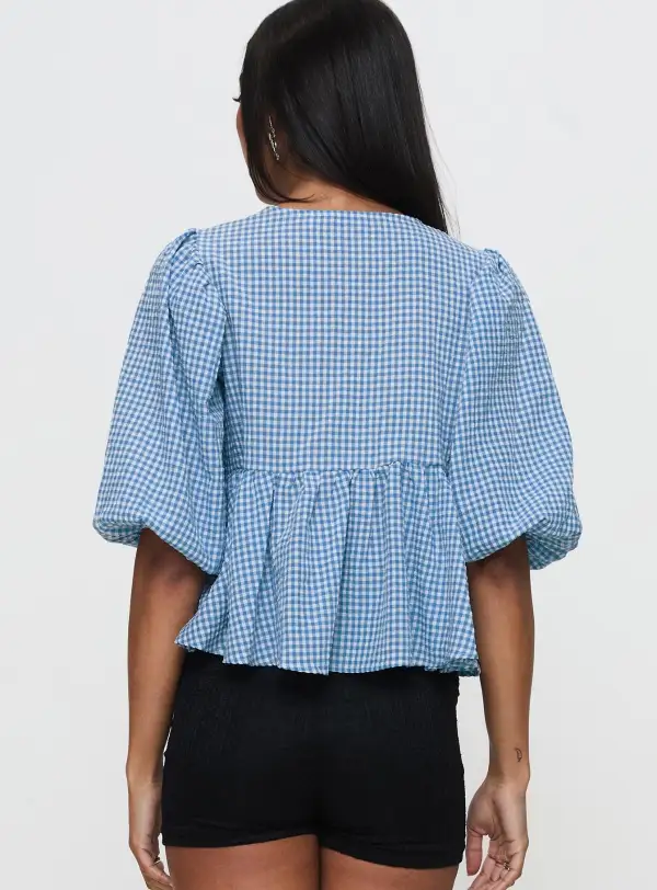 Tie Detail Pleated Women's Blouse
