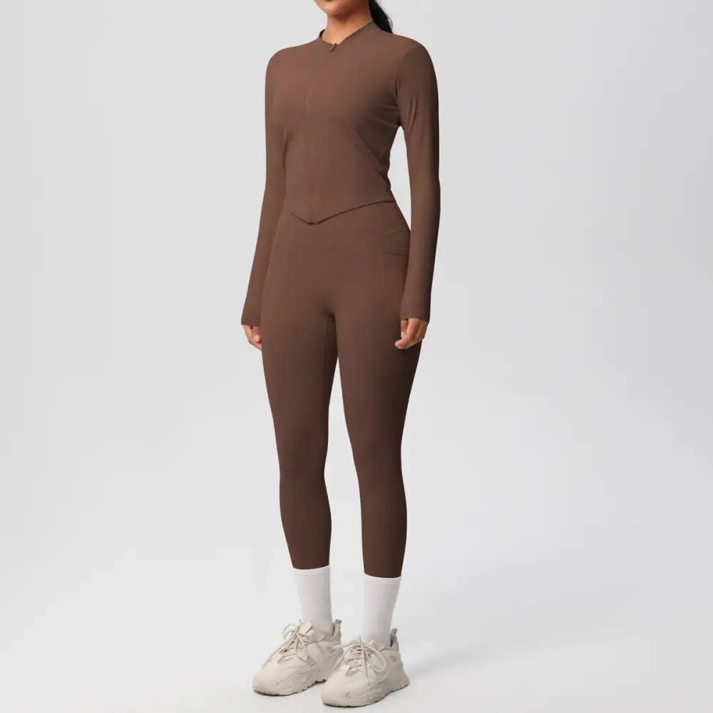 Long-Sleeve Yoga Two-Piece Activewear Active Set