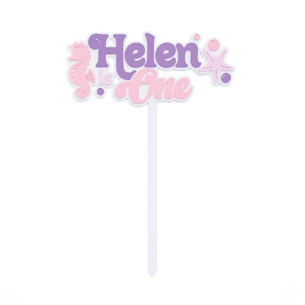 Ocean Baby Acrylic Cake Topper