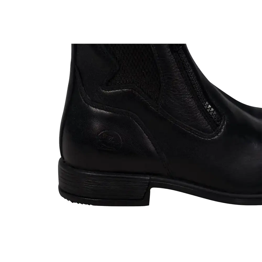 Zip Leather Riding Boots