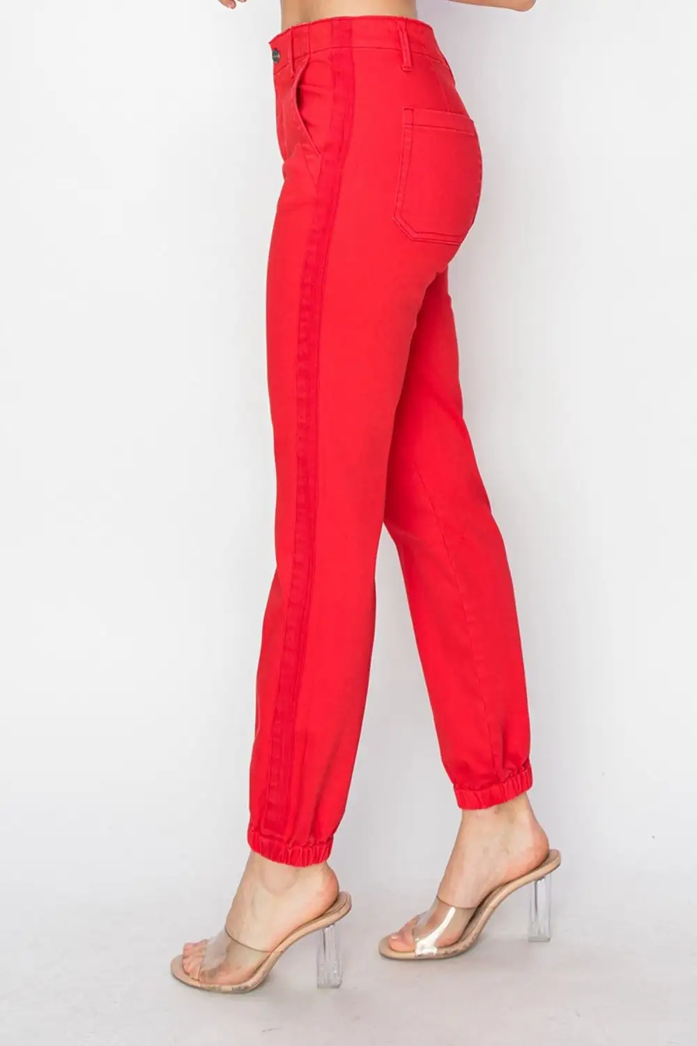 High Waist Jogger Denim Jeans