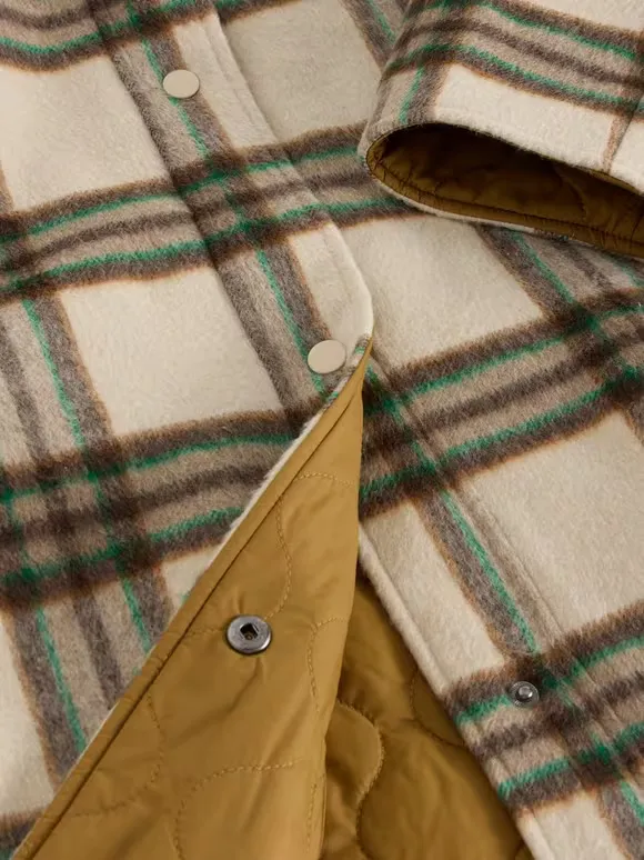 Reversible Check Coat