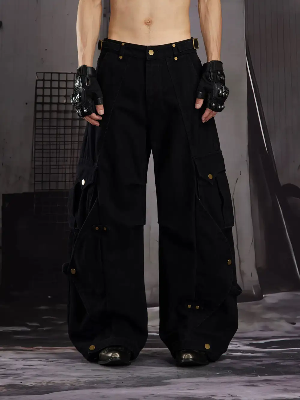 Casual Wide-Leg Cargo Pants