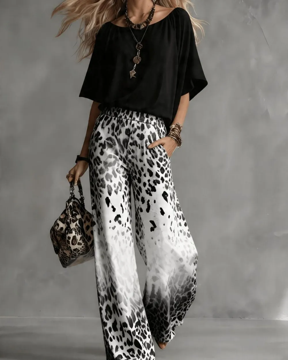 Ombre Leopard Set