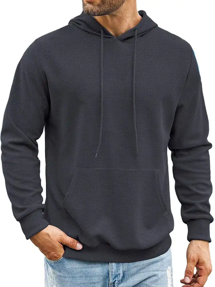 Classic Leisure Waffle Knit Hoodie