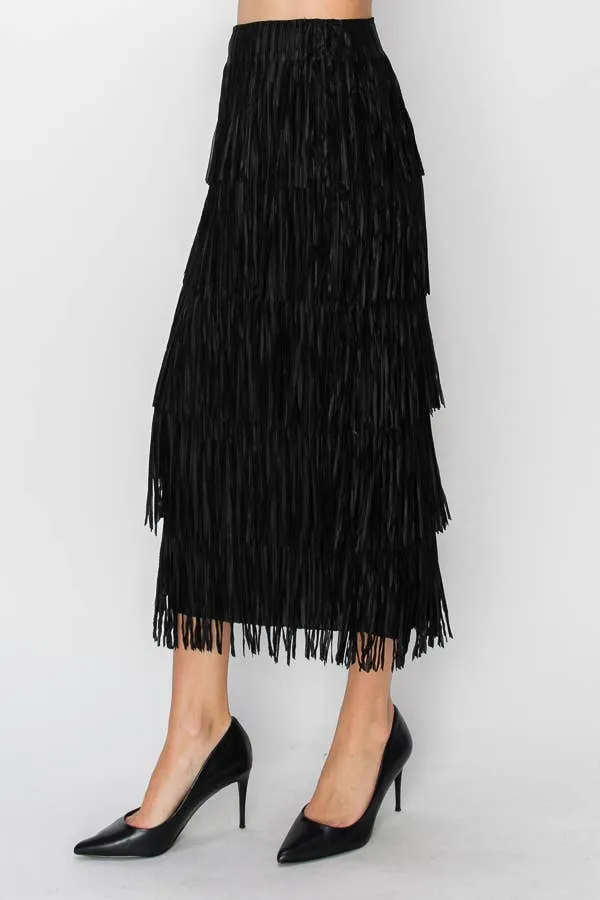Refined Everyday Fringe Skirt