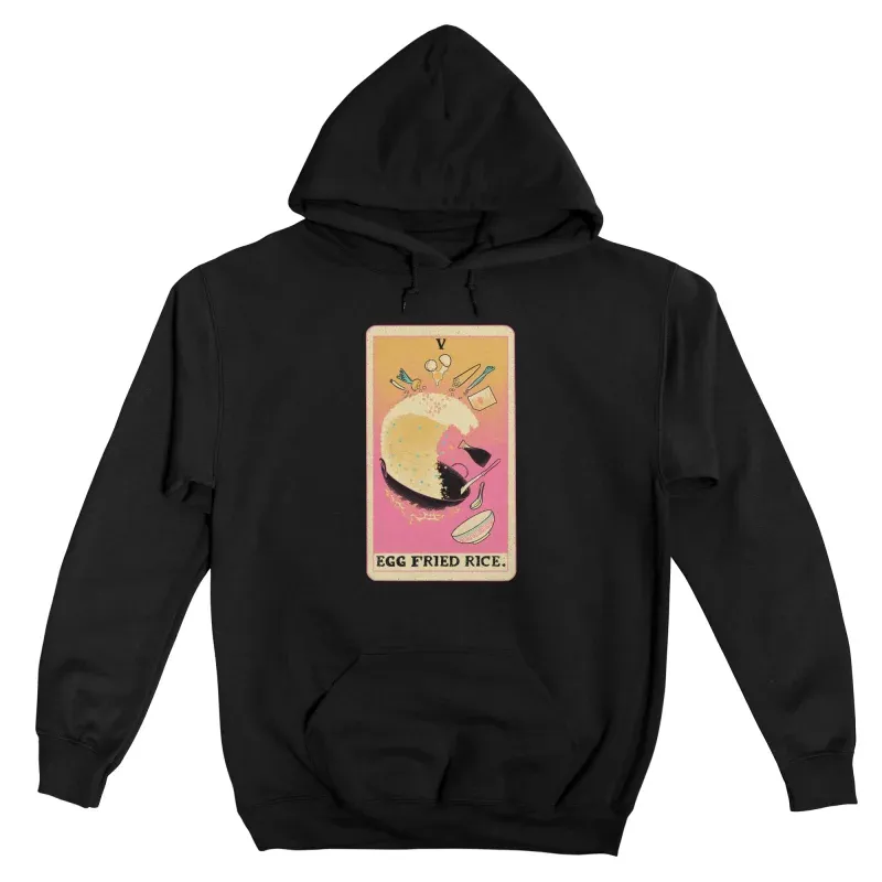 Men's Creative Egg Fried Rice Print Hoodie
