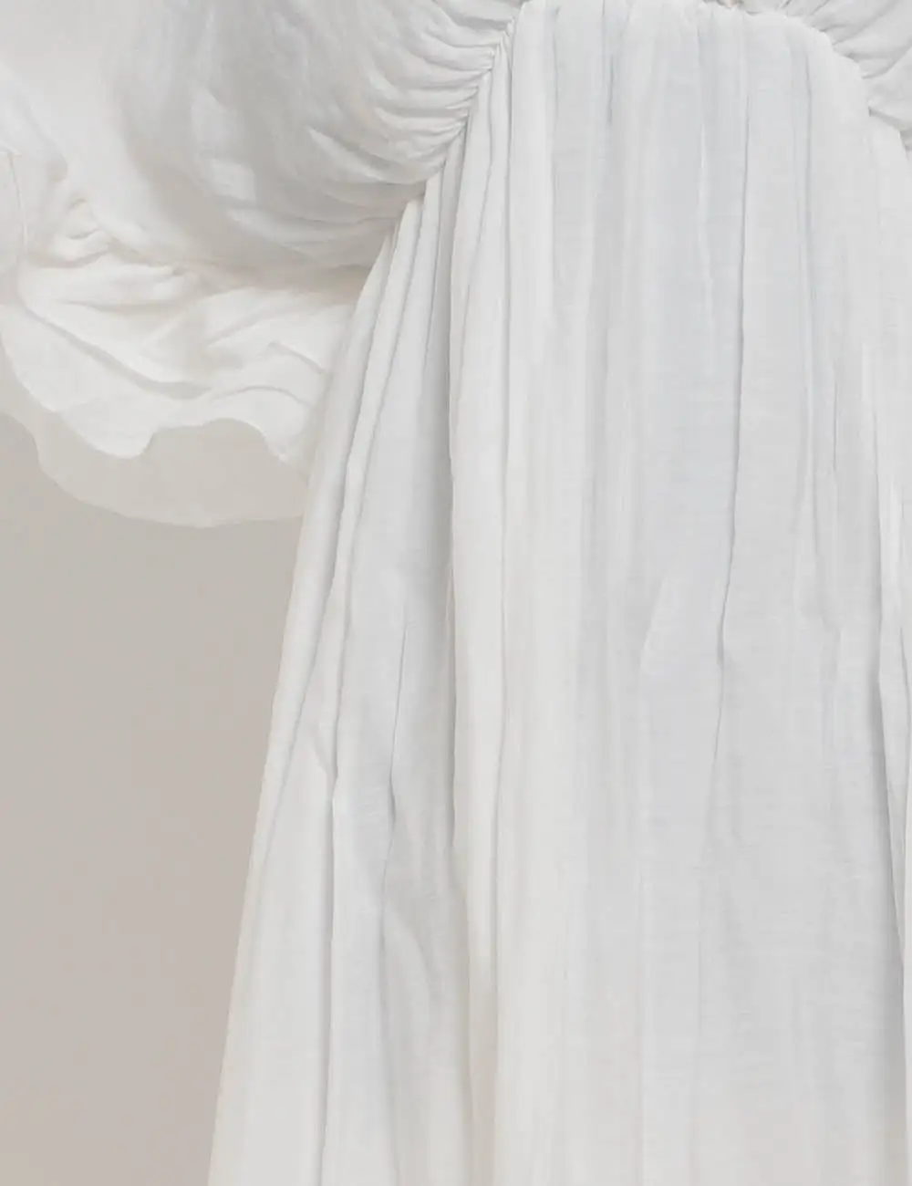 Chic V Neck Ruffle Sleeves Tiered Midi Dress