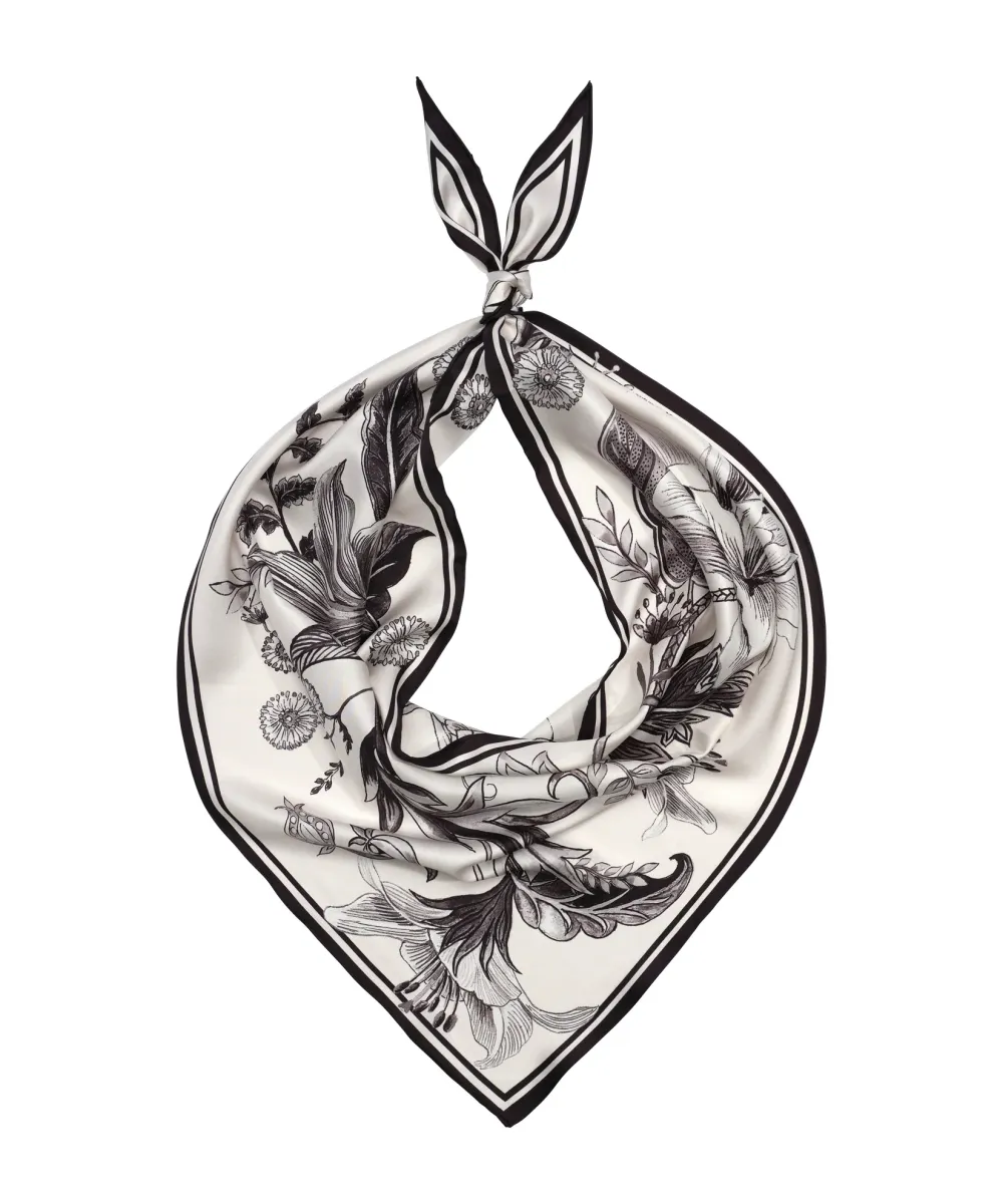 Casual Style Silk Triangle Scarf