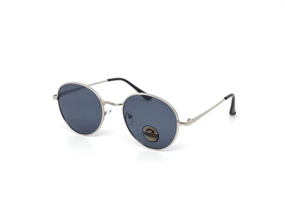 12-Pack Classy Metal Round Polarized Sunglasses