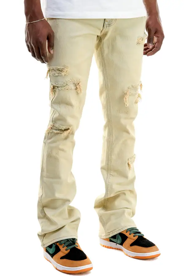 Men's Utility Flare Skinny Stacked Jeans