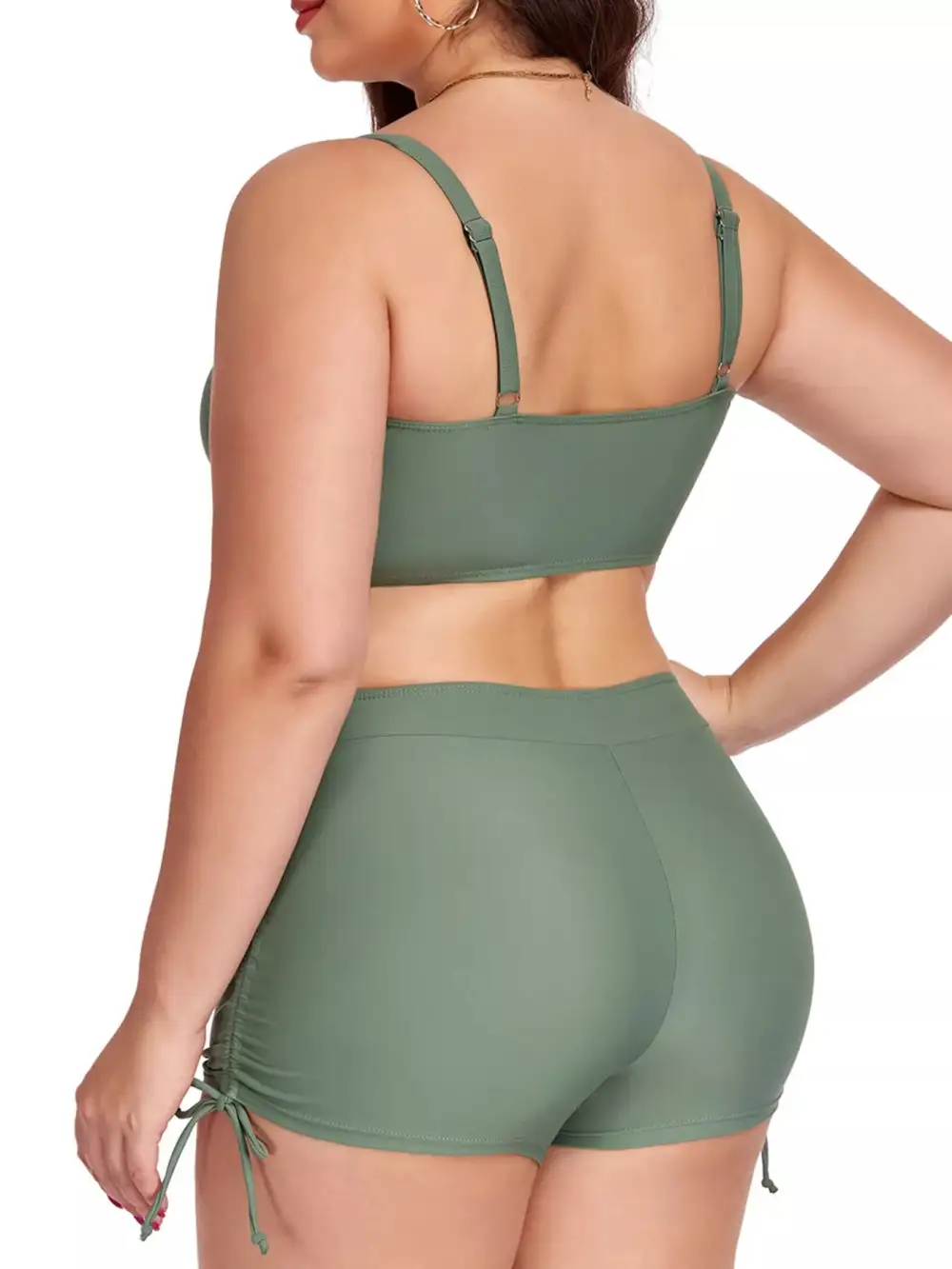 Ruched Two Piece Swim Set