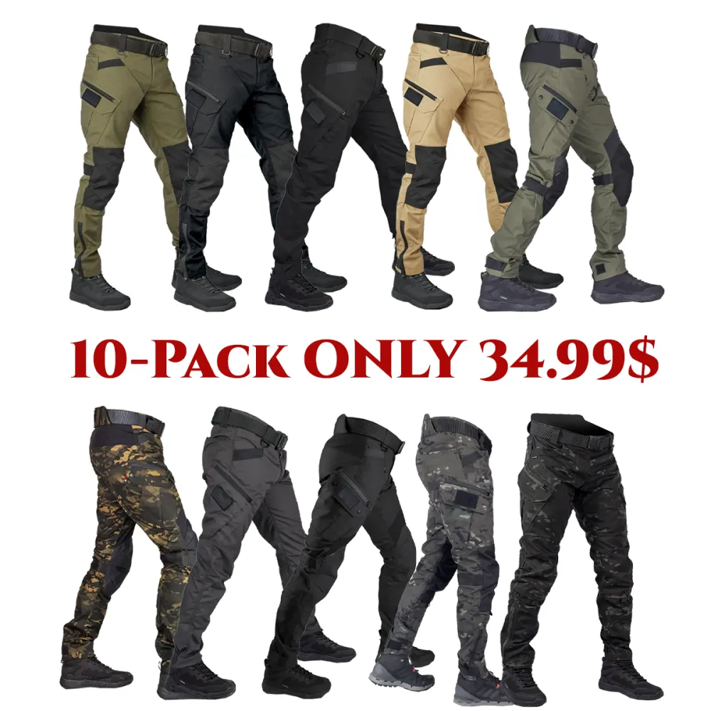 🚨Last Day 49% Off - Men's Military-Grade Tactical Combat Pants - Waterproof and Windproof Outdoor Gear - Heavy-Duty, Tear-Resistant, Built for Action