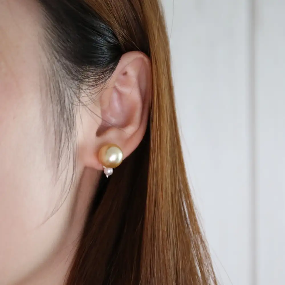 Refined Teardrop Pearl Drop Earrings