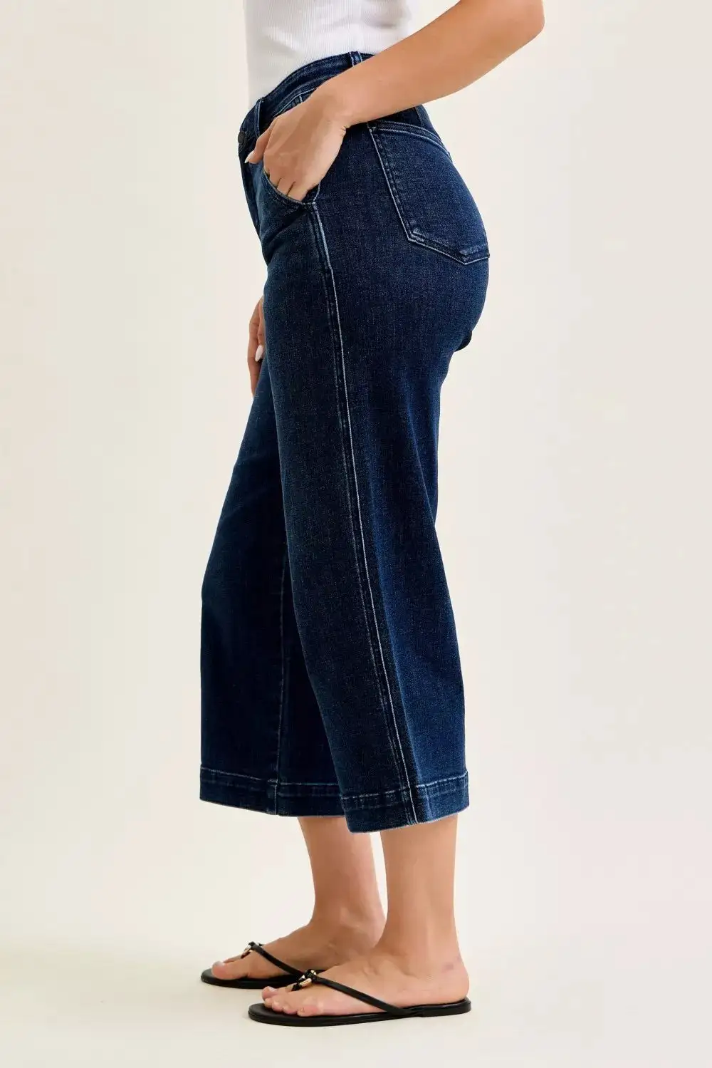 Streamlined High Rise Wide Leg Jeans