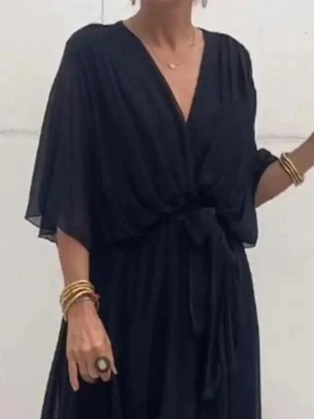Easy Fit Midi Clean Line Dress