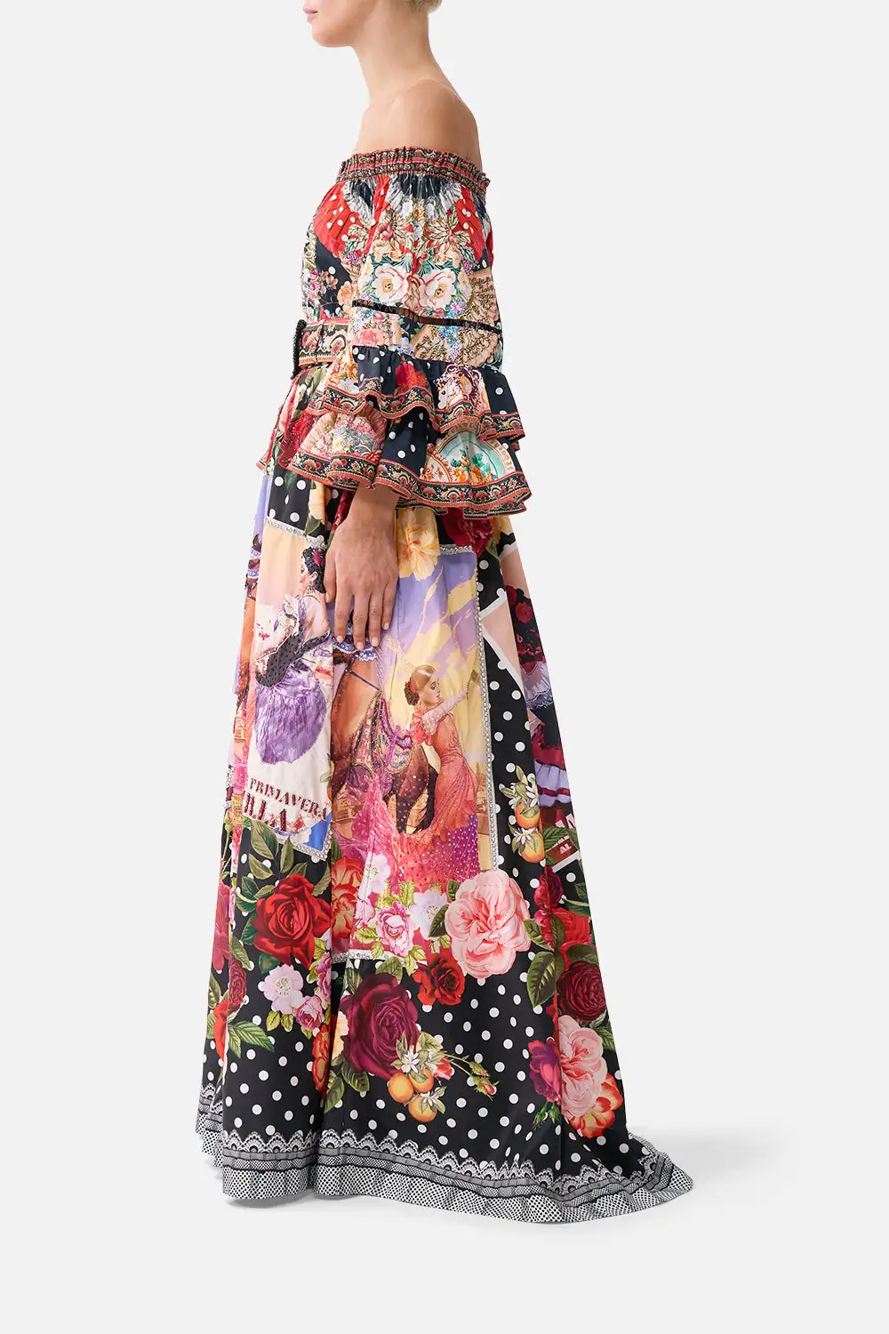 Belted Maxi Skirt