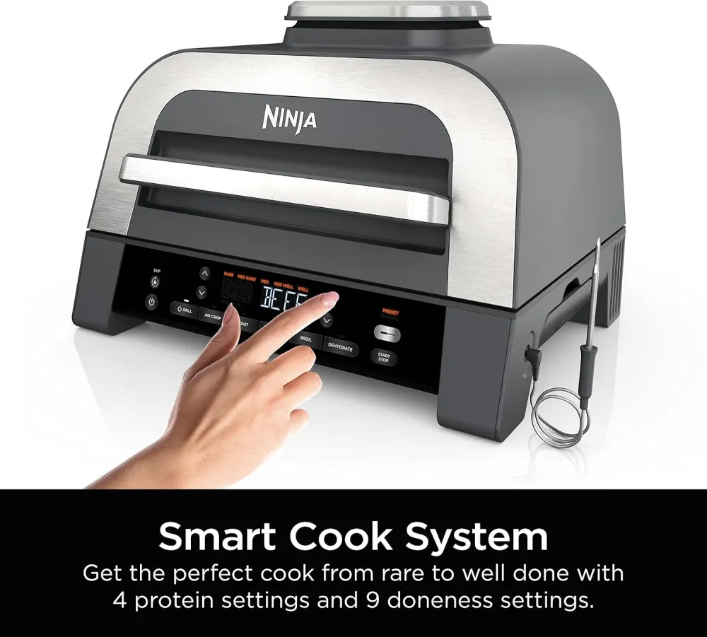 Ninja EG201 Foodi 6-in-1 Indoor Grill with Air Fry