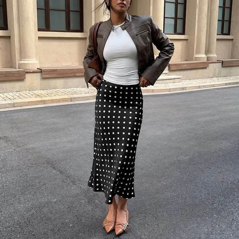 Women's Polka-Dot Summer Skirt