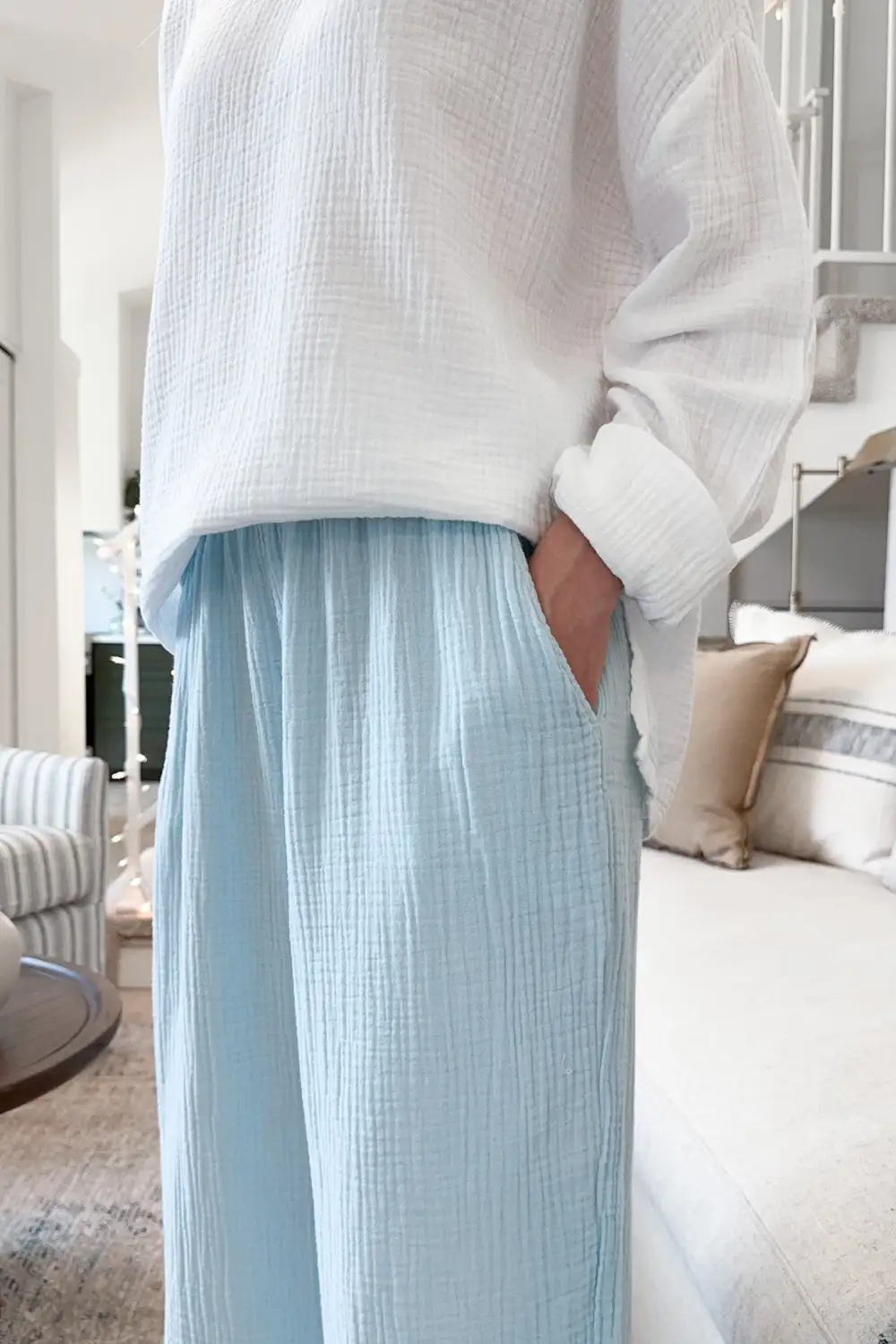 Loose Fit Soft Cotton Pants