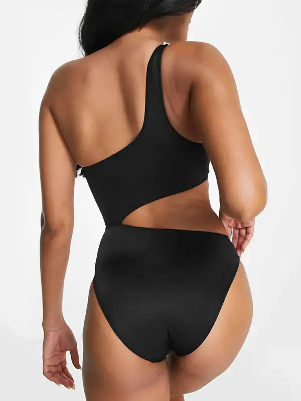 Contrasting One Piece Swimsuit