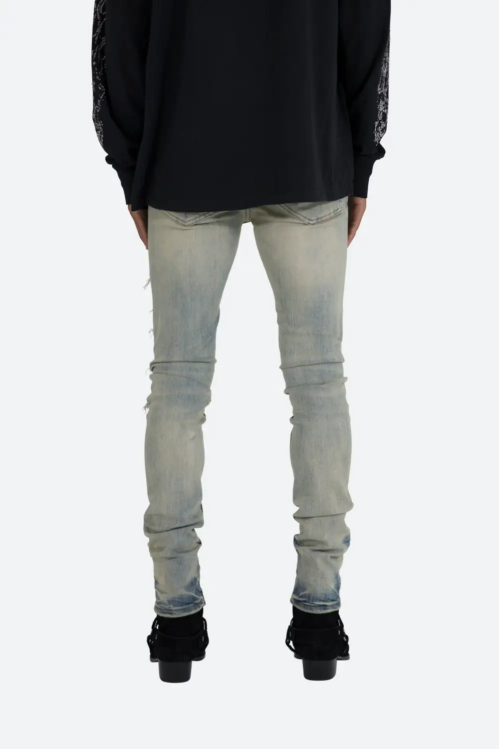 Relaxed Paisley Skinny Jeans