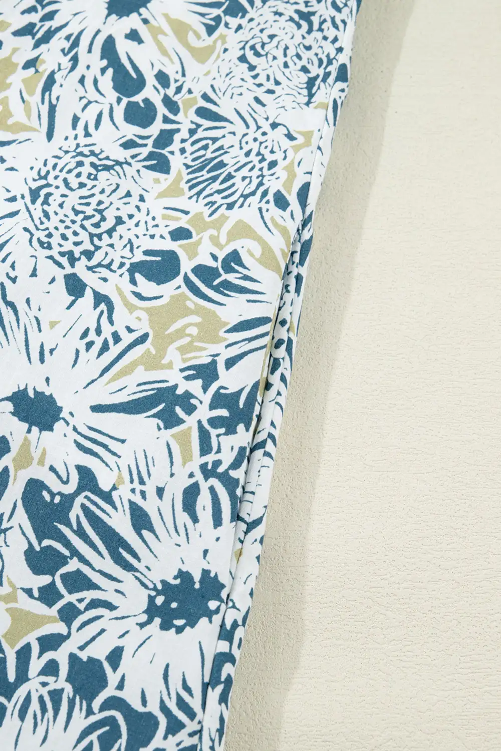 Floral Striped Short Sleeve Mini Dress