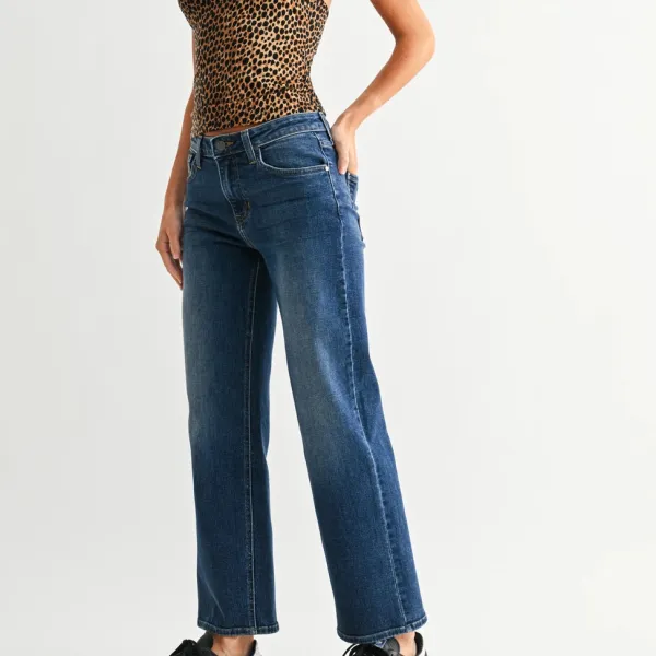 Mid Rise Slim Jeans
