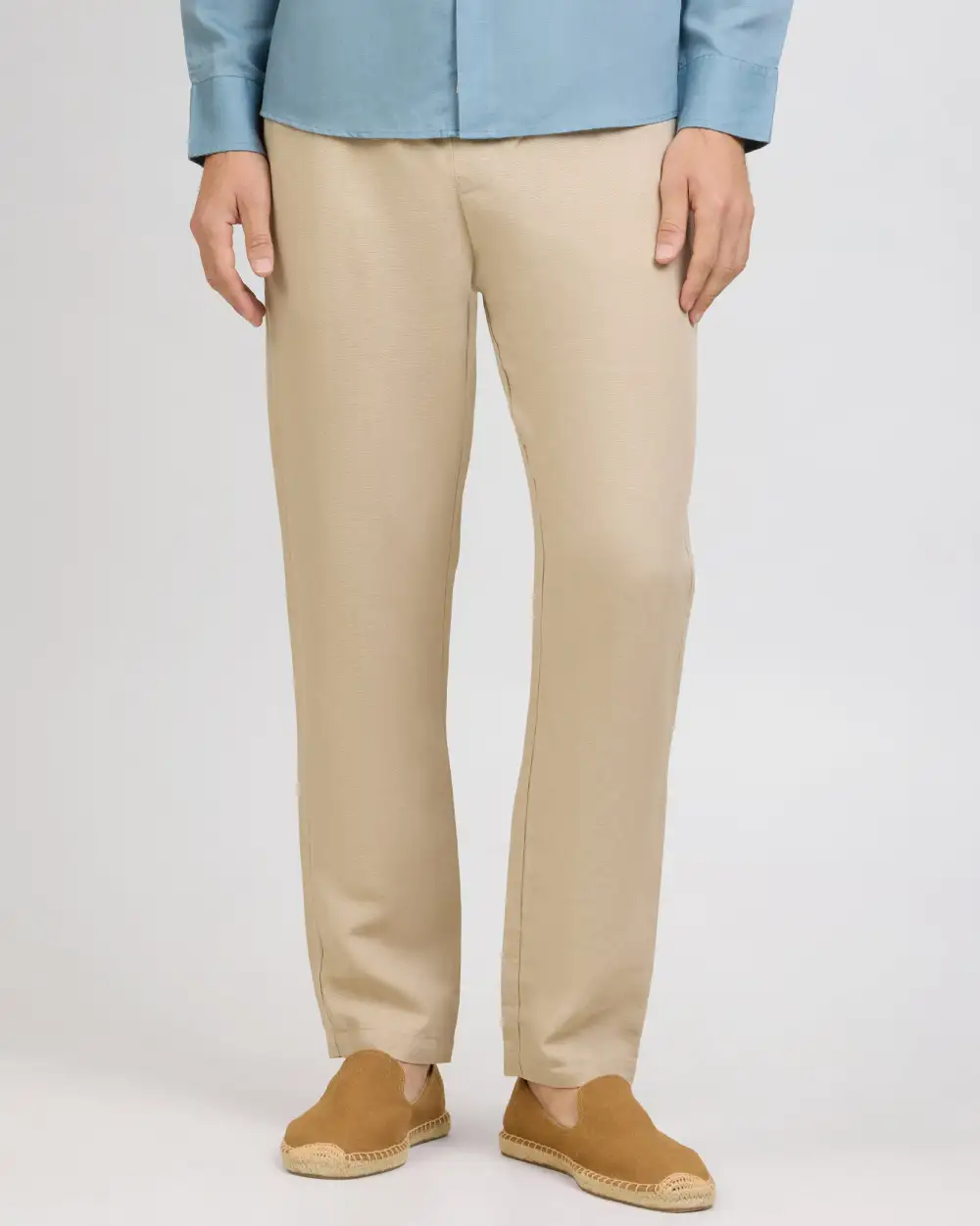 Lightweight Linen Drawstring Pants