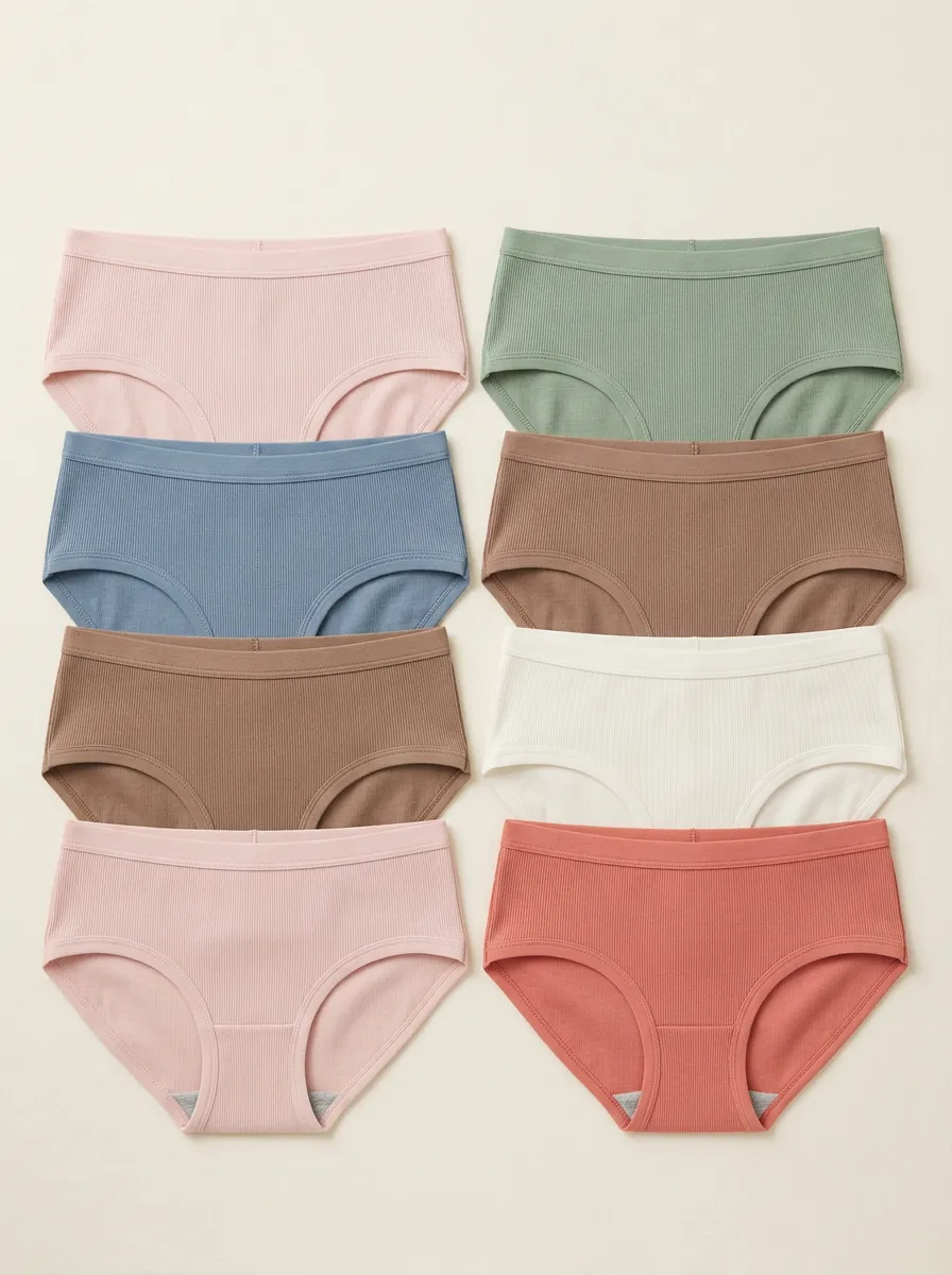 Women's Classic Ribbed Hipster Briefs 6-Pack