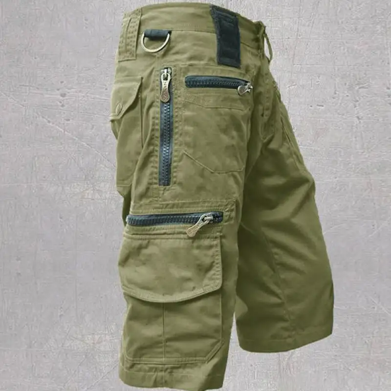 Men's Urban Easy Fit Utility Cargo Shorts for Daily Wear