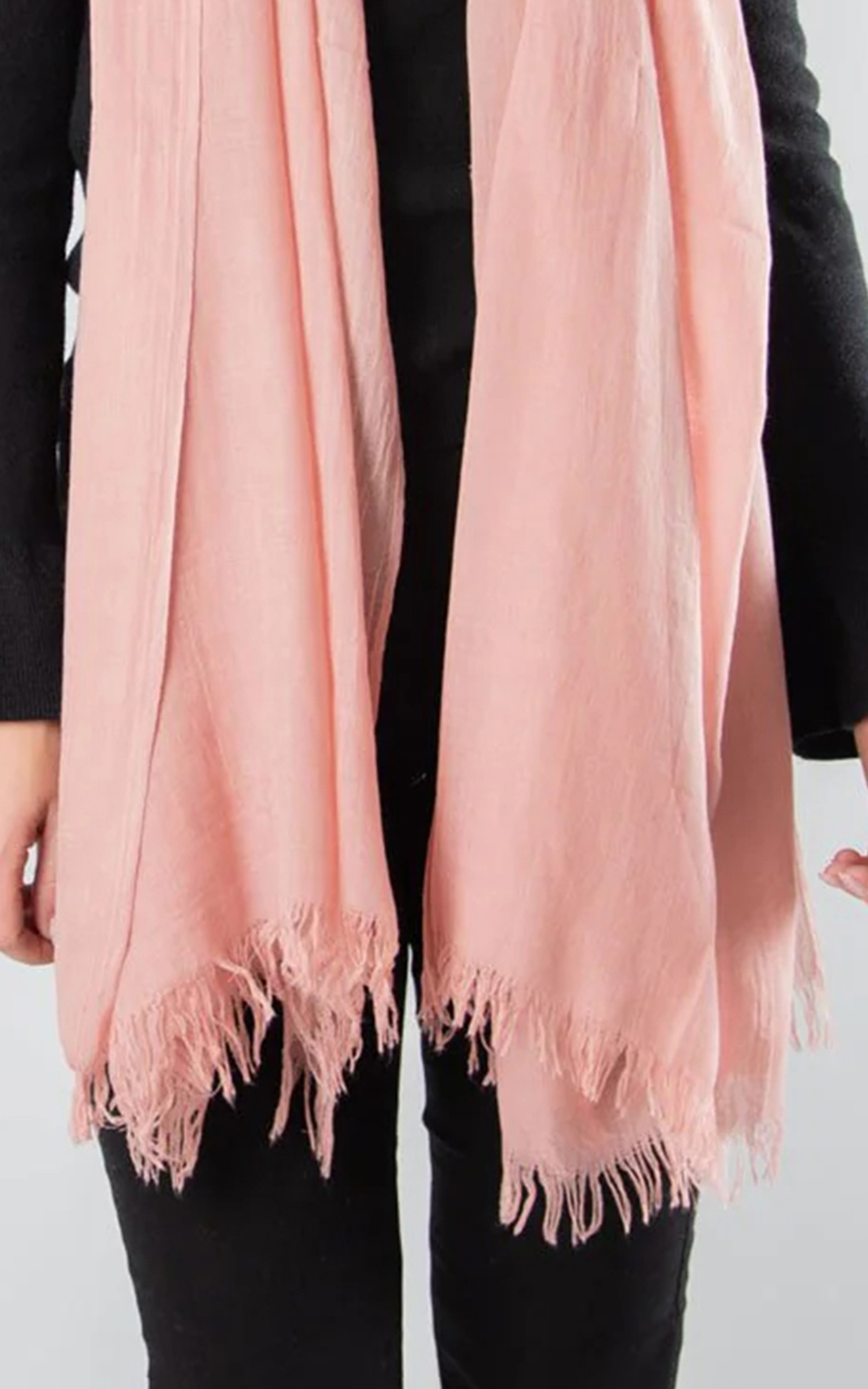Fashionable And Romantic Dusky Pink Girlish Scarf