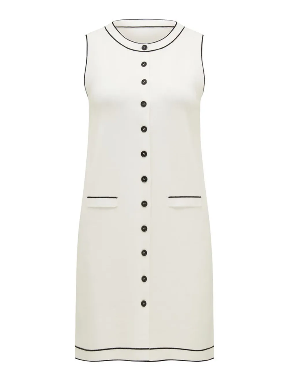 Tipped Mini Dress