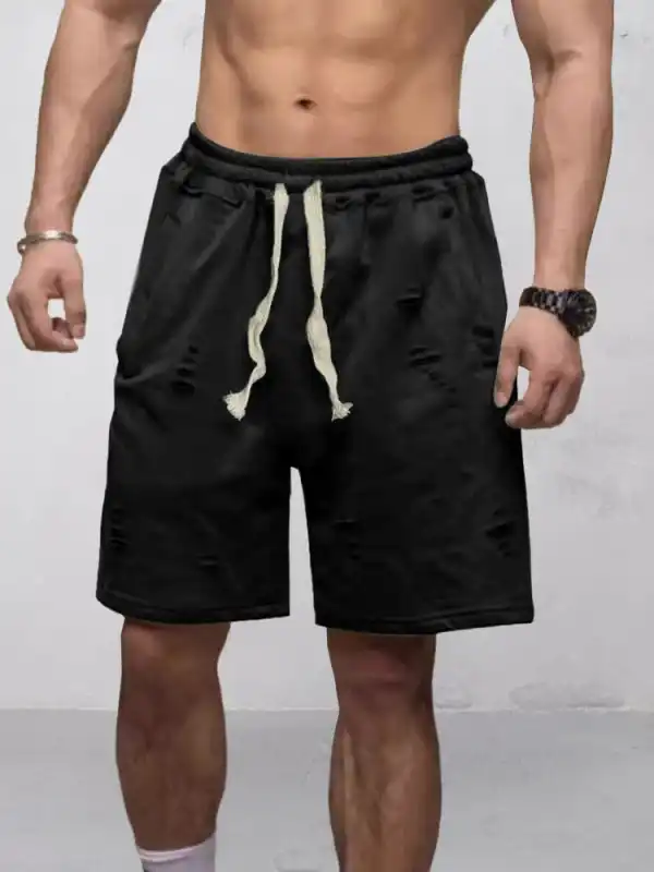 Men's Active Comfort Ripped Shorts