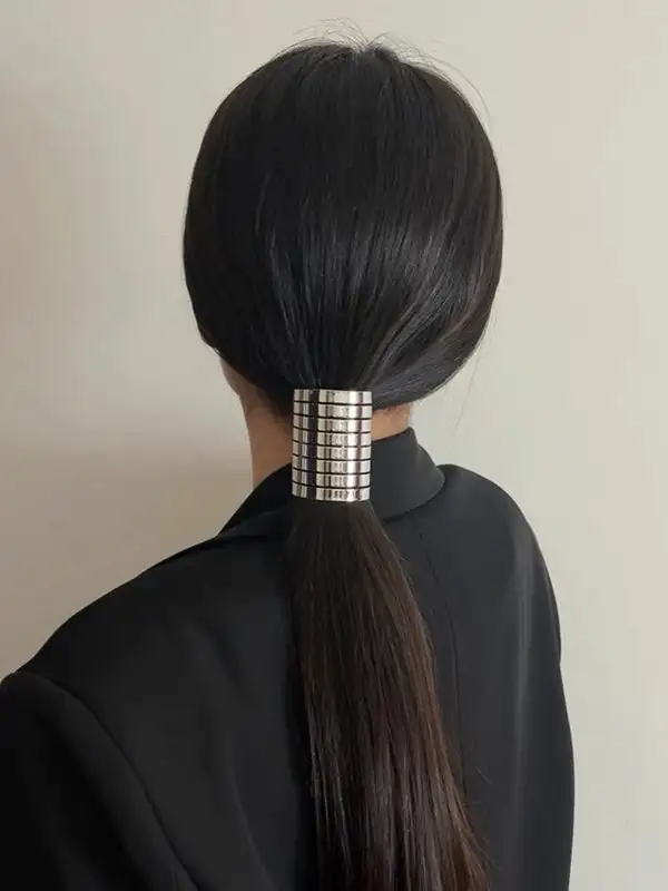 Shiny Geometric Hair Tie